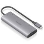 AISENS USB-C Dock 7 en 1 con HDMI 4K y puertos de 10 Gbps, Gris